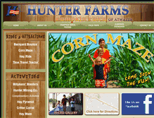 Tablet Screenshot of hunterfamilyfarms.com